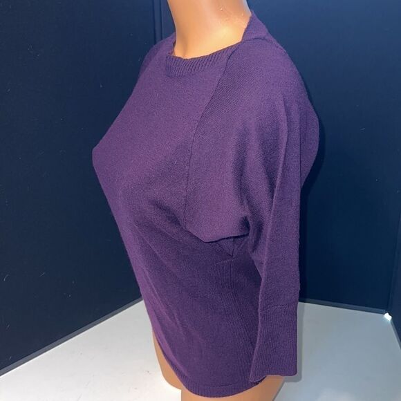 The Limited Purple Wool Blend Sweater - Size Small, 1/2 - 3/4 Sleeve - Picture 4 of 14